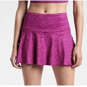 LIKE NEW ATHLETA Ace Tennis Skort 13.5"  Sz M Tennis Skirt w/ Shorts Running